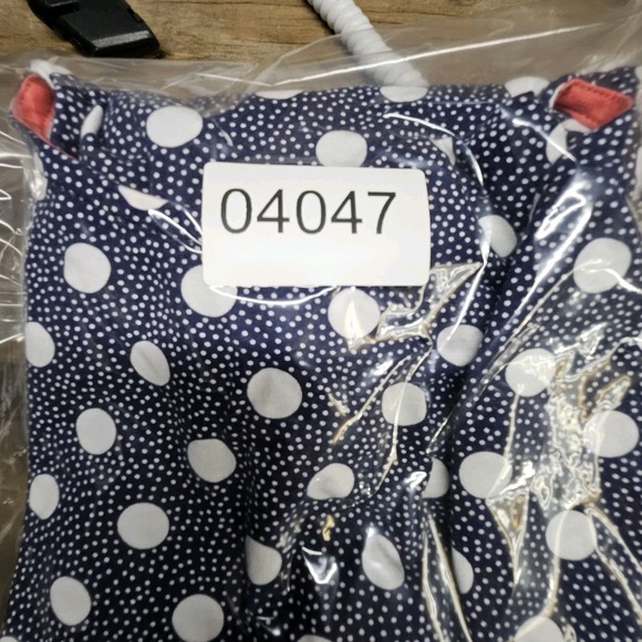 Boden Dress Size M Blue Polkadot Tassel Pockets Beachy Coastal Vacation‎ Resort - Picture 14 of 14